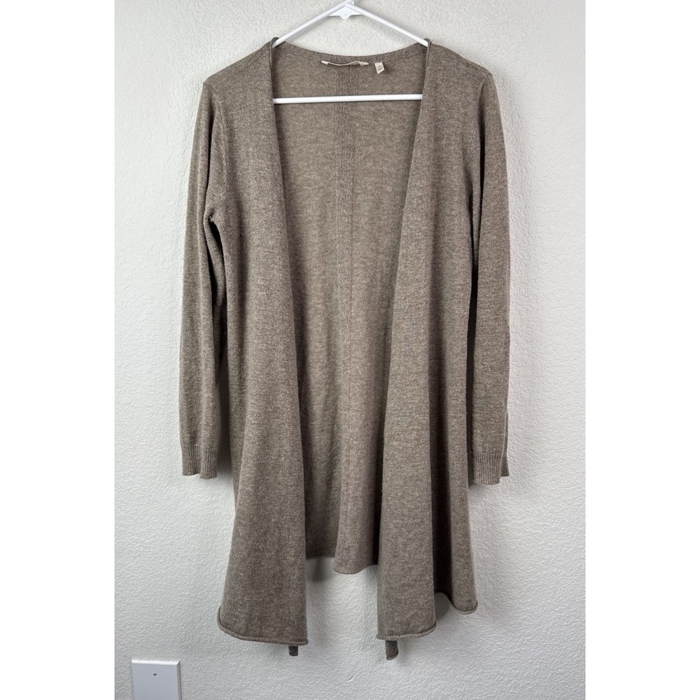 Soft Surroundings 100% Cashmere Open Front Drape Cardigan Women's S Quiet Luxury